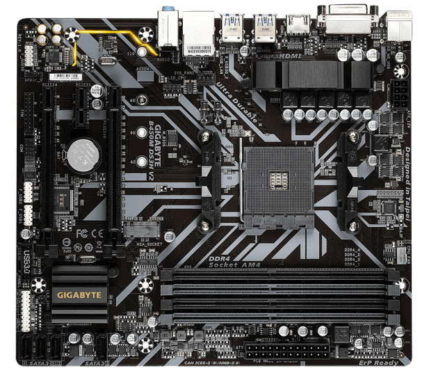 Gigabyte B450M DS3H V2 - 605740 - zdjęcie 3